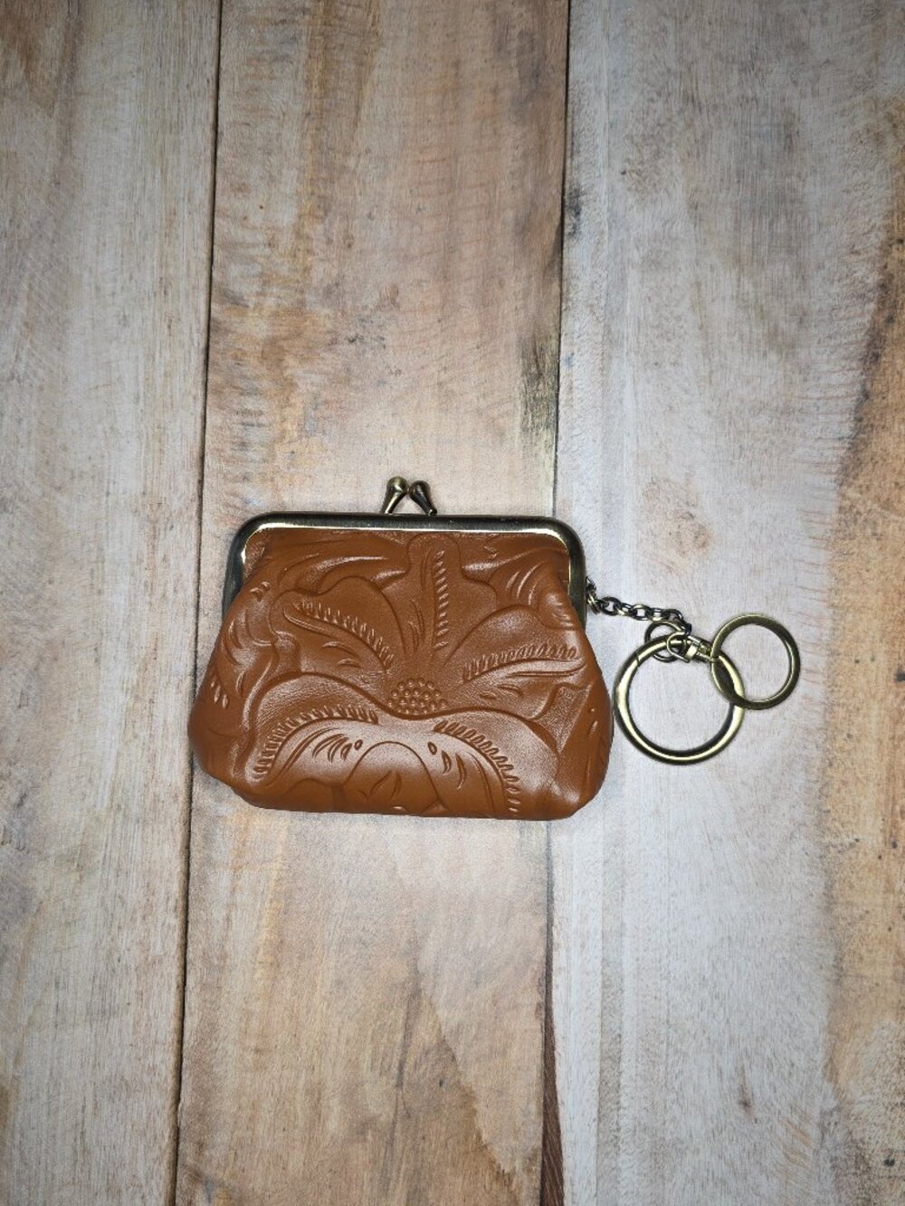 EUC Patricia Nash Floral Leather Coin Purse